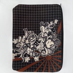 Disney Mickey Mouse Laptop Sleeve Reversible Zip Case Graffiti Print Some Stains